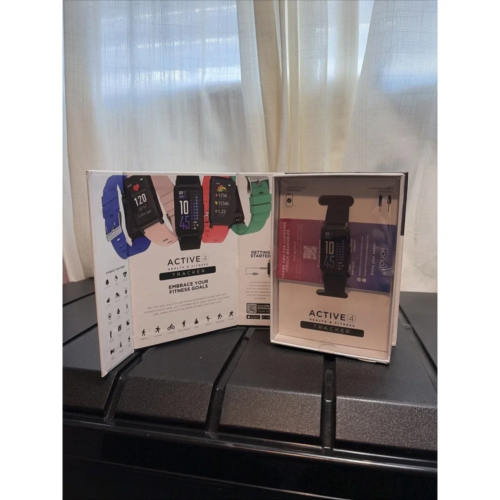NEW iTouch Wearables Active 4 Unisex Black Watch/Fitness Tracker TC4S01-G02 BLK